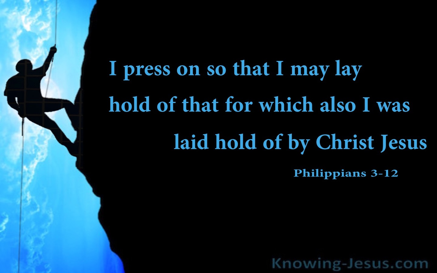Philippians-3-12 Press On To Obtain (blue)